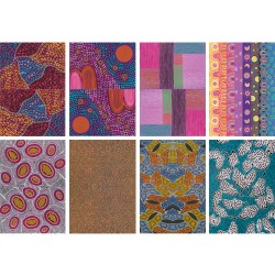 AUSTRALIAN INDIGENOUS CRAFT PATTERN PAPER A4 40S