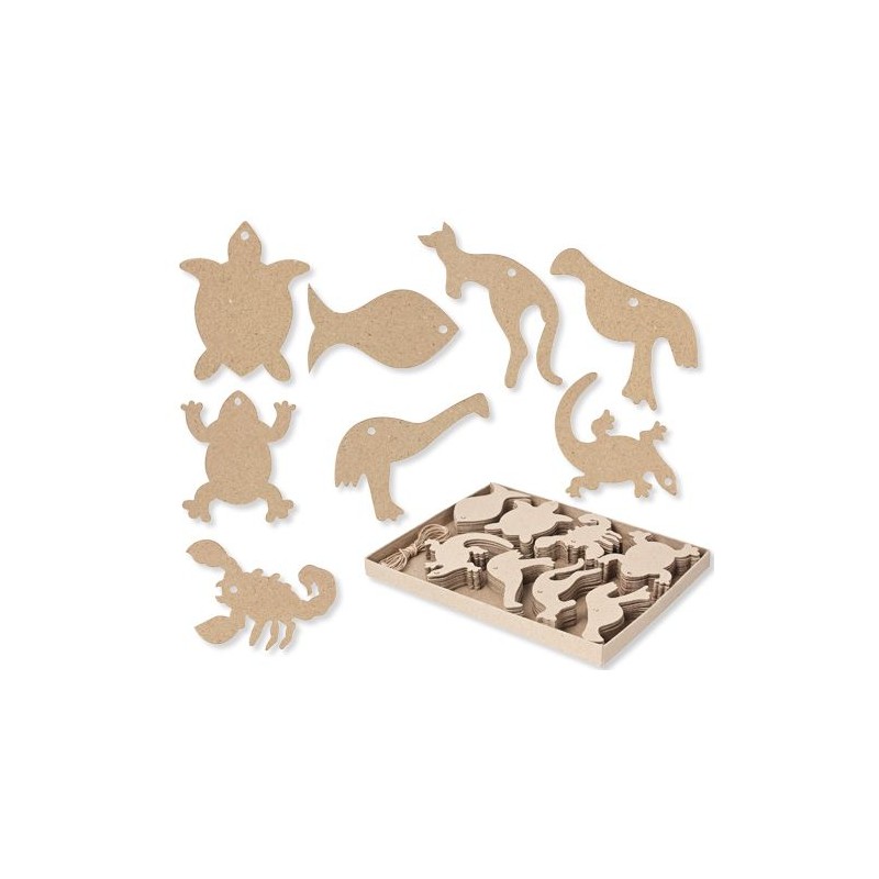 AUSTRALIAN ANIMALS PAPER MACHE 80PK AUSTRALIAN ANIMALS PAPER MACHE 80PK