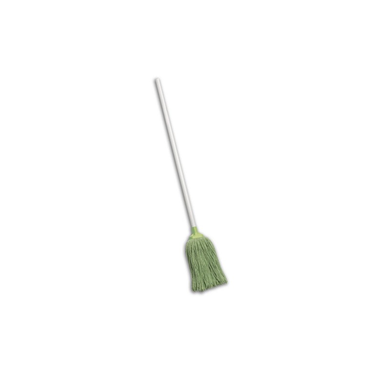 GREEN MOP HEAD WITH HANDLE 400GM