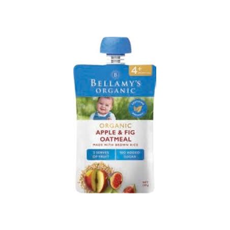 ORGANIC OATMEAL APPLE AND FIG PUREE 4MONTHS 120GM