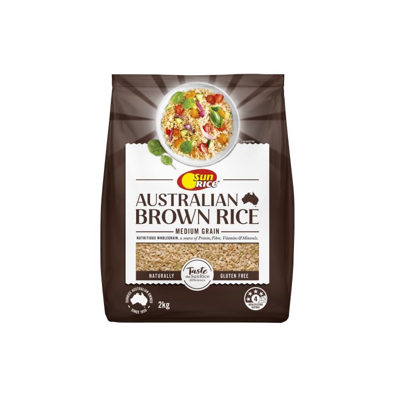 MEDIUM GRAIN BROWN RICE 2KG MEDIUM GRAIN BROWN RICE 2KG