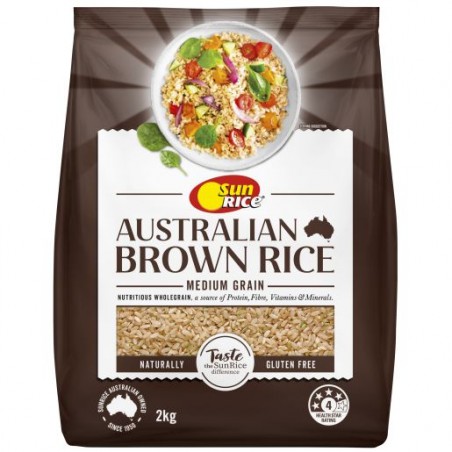 MEDIUM GRAIN BROWN RICE 2KG