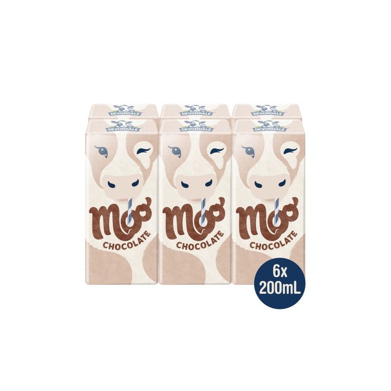 MOO CHOCOLATE MILK 6X200ML MOO CHOCOLATE MILK 6X200ML