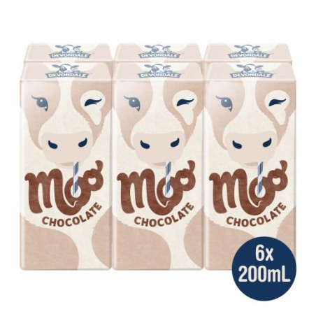 MOO CHOCOLATE MILK 6X200ML