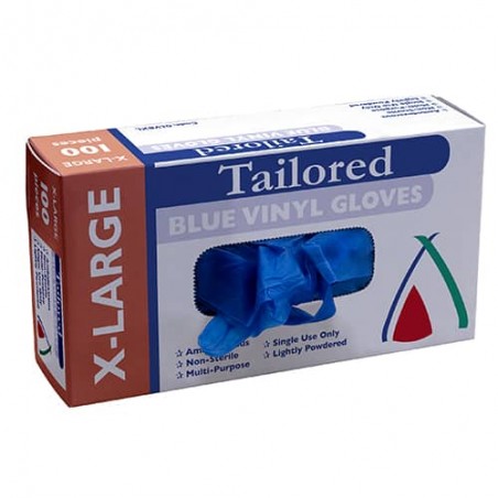 BLUE GLOVES VINYL EXTRA LARGE 100S