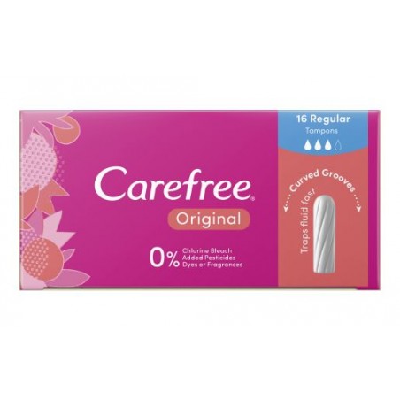 CAREFREE TAMPONS REGULAR 16S