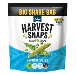 HARVEST SNAPS PEA ORIGINAL SALTED BIG BAG 230GM