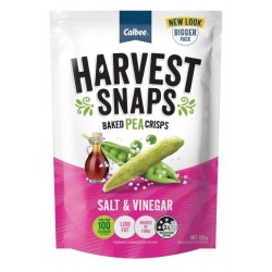 HARVEST SNAPS PEA SALT & VINEGAR 120GM