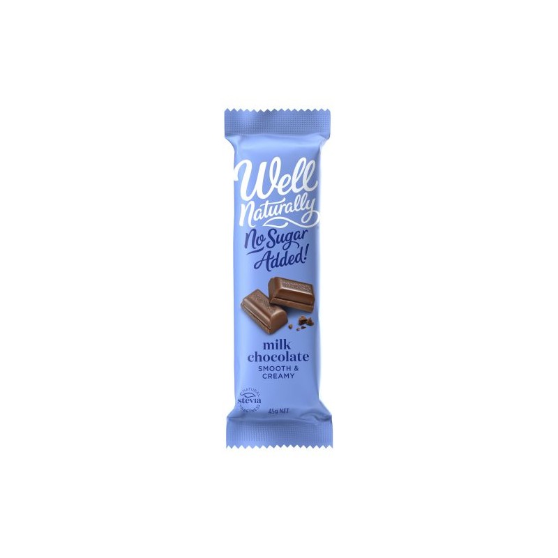 CREAMY MILK CHOCOLATE BAR NO SUGAR ADDED 45GM CREAMY MILK CHOCOLATE BAR NO SUGAR ADDED 45GM