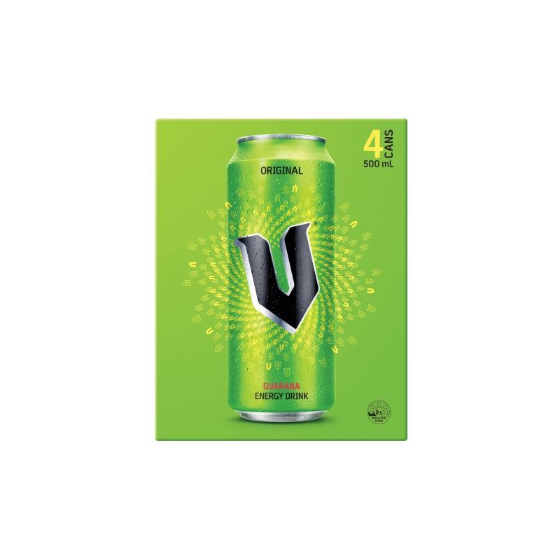 V ENERGY DRINK GREEN CAN 4X500ML V ENERGY DRINK GREEN CAN 4X500ML