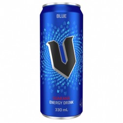V ENERGY DRINK BLUE CAN 330ML