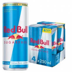 SUGAR FREE ENERGY DRINK 4 PACK 4X250ML