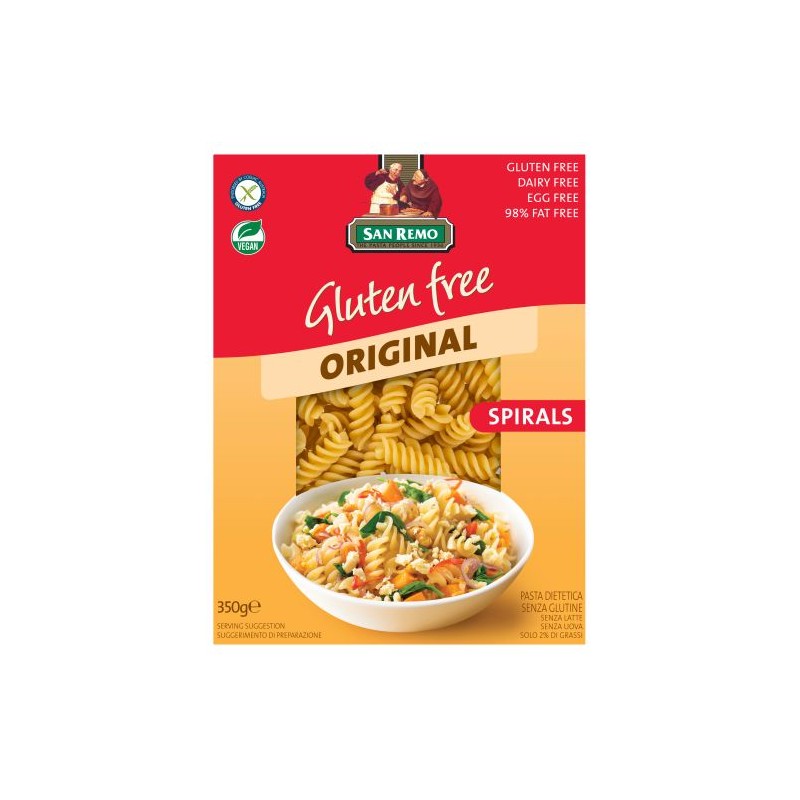 GLUTEN FREE SPIRALS 350GM GLUTEN FREE SPIRALS 350GM