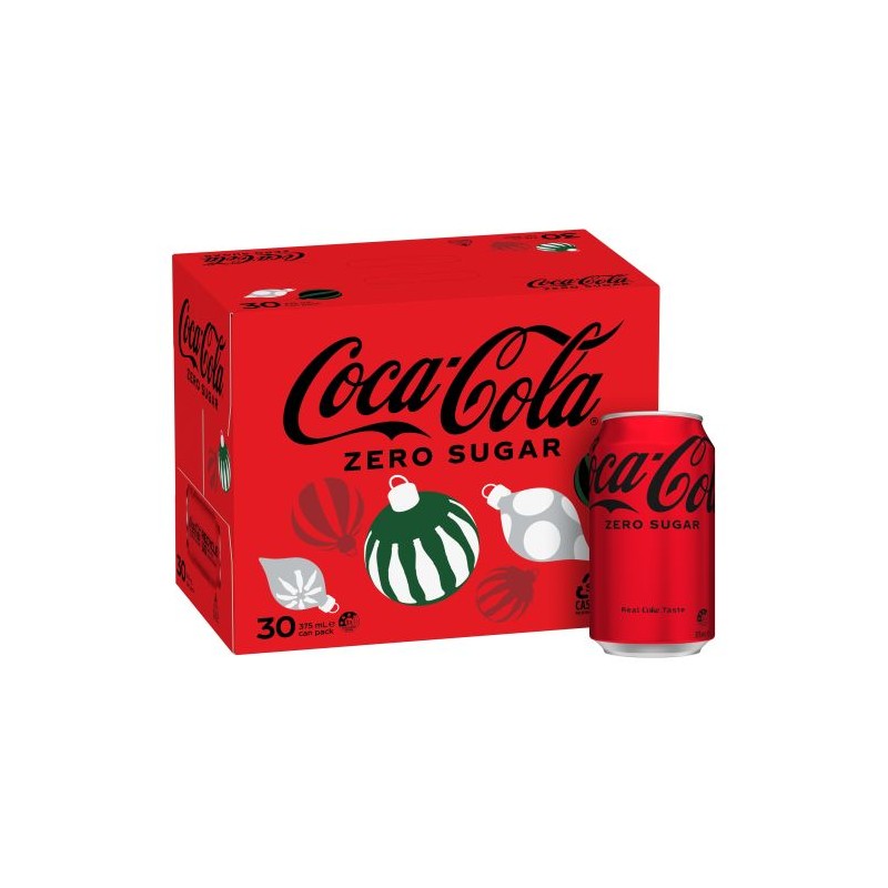 COCA COLA NO SUGAR CANS FAMILY PACK 30X375ML