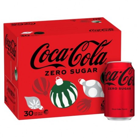 COCA COLA NO SUGAR CANS FAMILY PACK 30X375ML