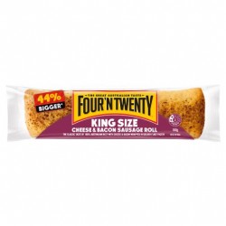 CHEESE AND BACON KING SIZE ROLLS 180GM