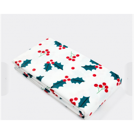 CHRISTMAS TABLE CLOTH LARGE RECT 150X260CM 1PK
