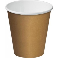 BROWN CUP PAPER DOUBLE WALL BROWN 80Z 50S