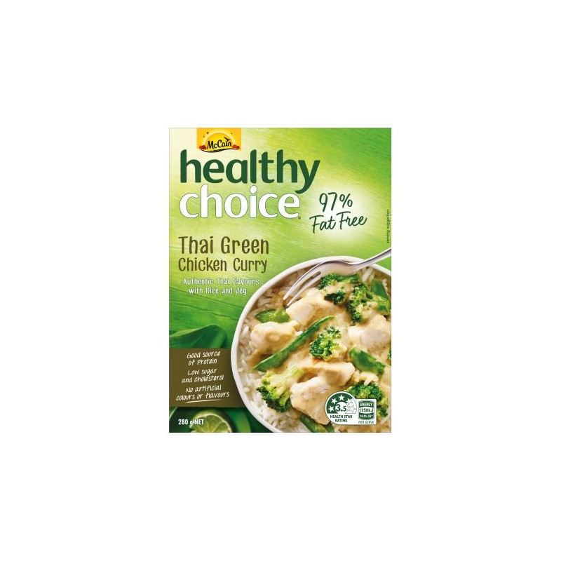 HEALTHY CHOICE THAI GREEN CHICKEN CURRY 280GM HEALTHY CHOICE THAI GREEN CHICKEN CURRY 280GM