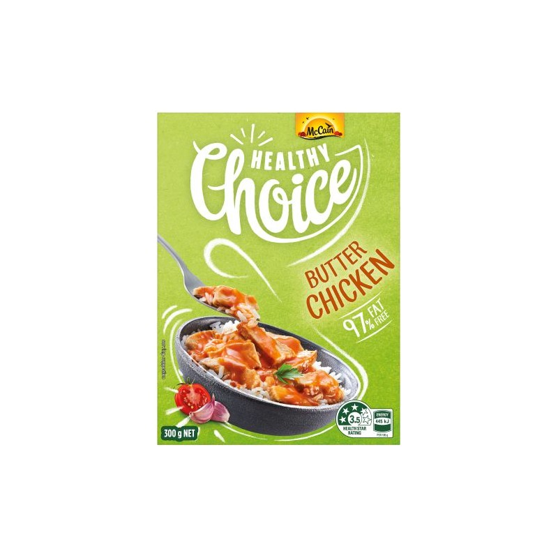 HEALTHY CHOICE BUTTER CHICKEN 300GM HEALTHY CHOICE BUTTER CHICKEN 300GM