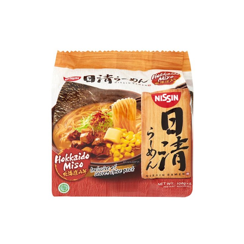 HOKKAIDO MISO 5PK RAMEN NOODLE 530GM HOKKAIDO MISO 5PK RAMEN NOODLE 530GM