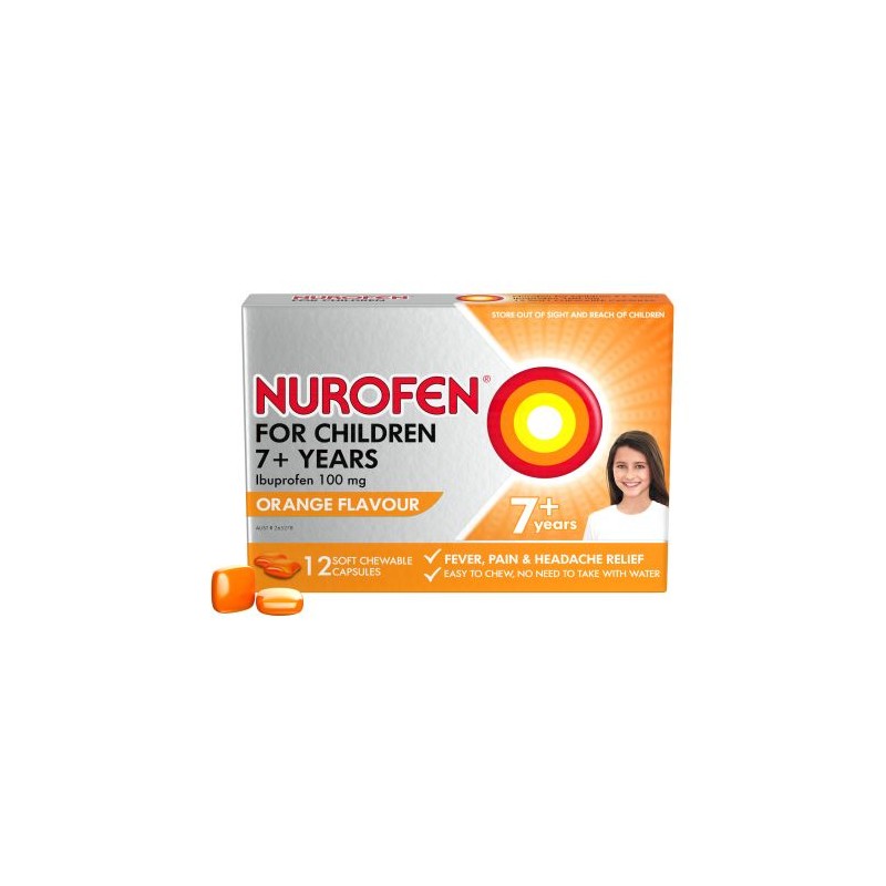 NUROFEN CHILDREN MEDICAMENTS 7+ 12S