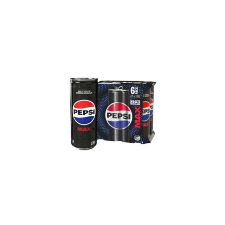 PEPSI MAX SOFT DRINK MINI CAN 6X275ML