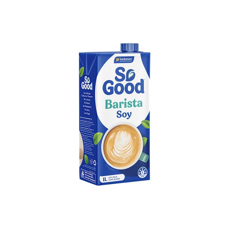 DAIRY SUBSTITUTE SOY MILK BARISTA UHT 1L DAIRY SUBSTITUTE SOY MILK BARISTA UHT 1L