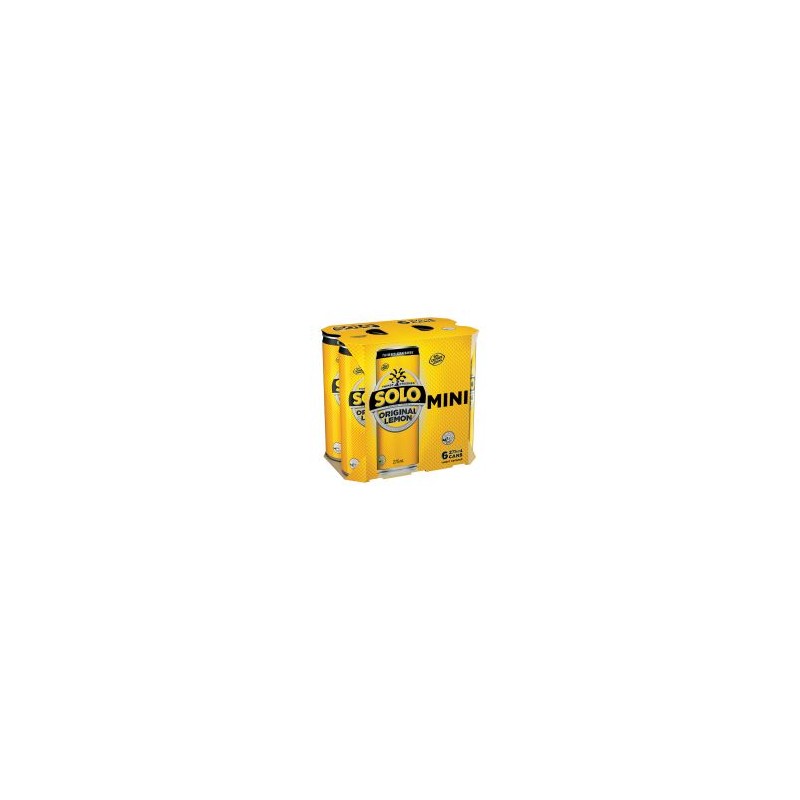SOLO LEMON SOFT DRINK MINI CAN 6X275ML