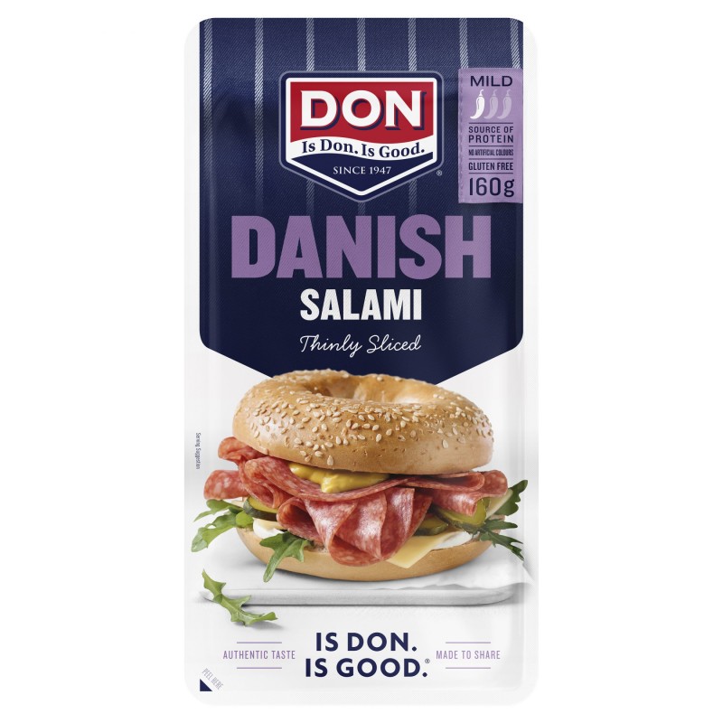 MILD DANISH SLICED SALAMI 160GM