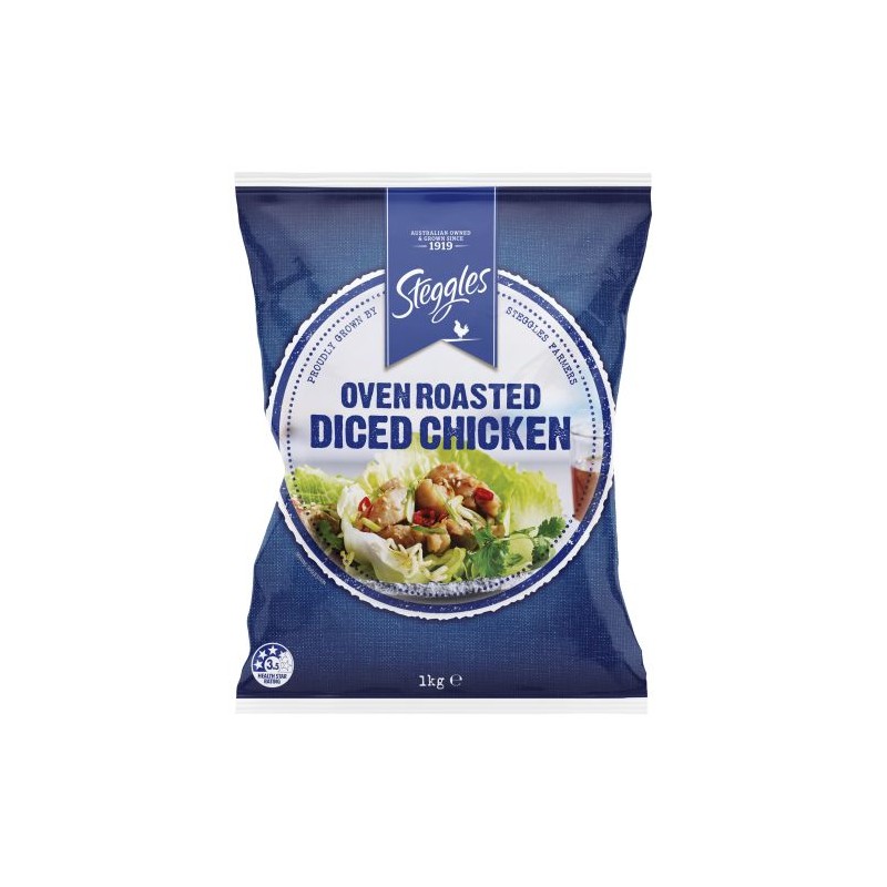 SKINLESS DICED ROAST CHICKEN MEAT 1KG SKINLESS DICED ROAST CHICKEN MEAT 1KG