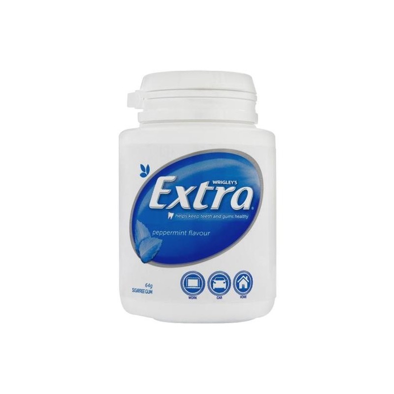 EXTRA PEPPERMINT 46 PIECE PELLET BOX 64GM EXTRA PEPPERMINT 46 PIECE PELLET BOX 64GM