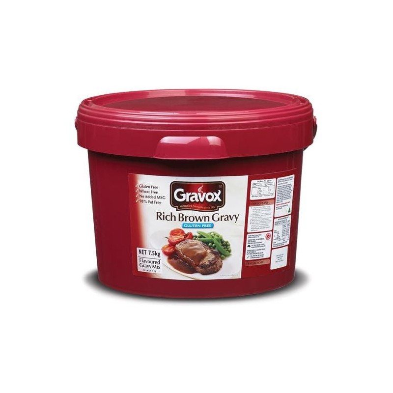 GRAVY RICH BROWN GLUTEN FREE 7.5KG GRAVY RICH BROWN GLUTEN FREE 7.5KG