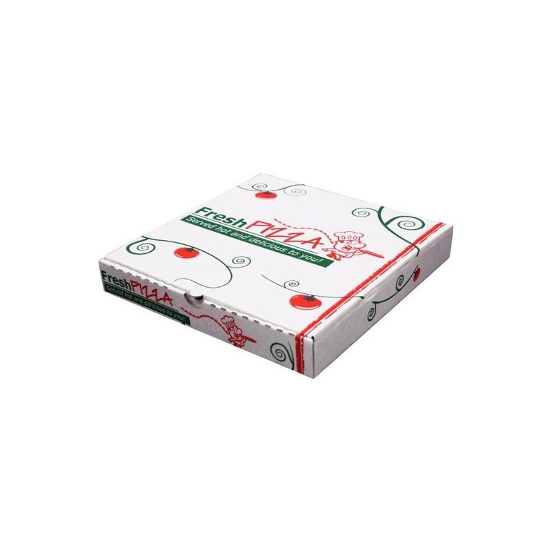 PIZZA BOX PRINTED WHITE 11 INCH 50S PIZZA BOX PRINTED WHITE 11 INCH 50S