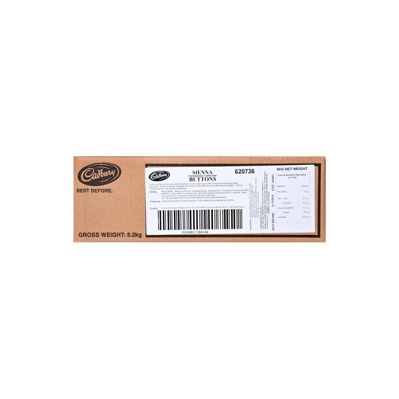 SIENNA PREMIUM MILK COMPOUND BUTTONS 5KG SIENNA PREMIUM MILK COMPOUND BUTTONS 5KG