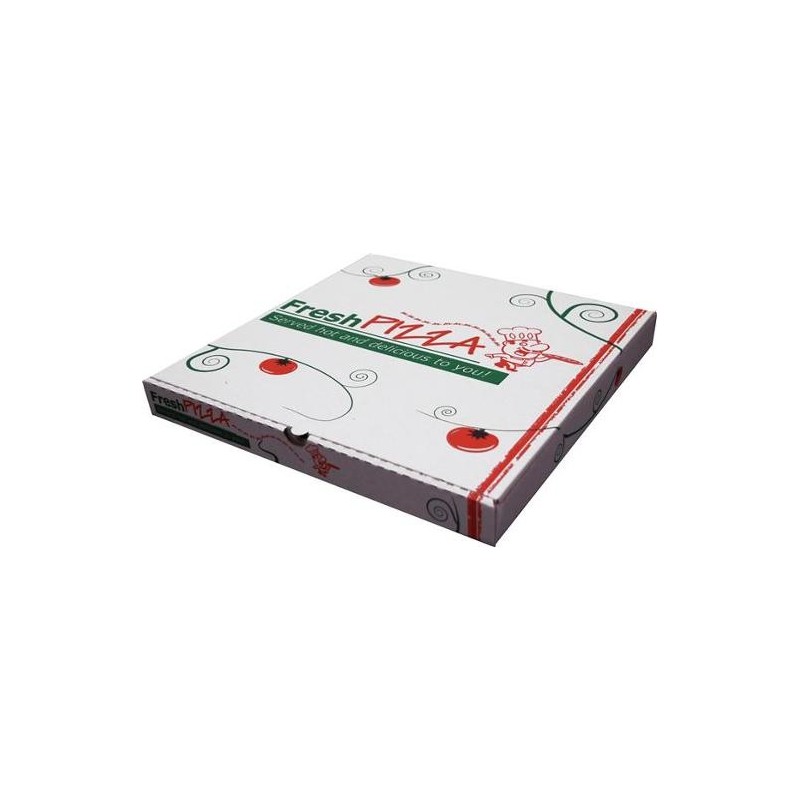 WHITE PRINTED PIZZA BOX 15IN 50S WHITE PRINTED PIZZA BOX 15IN 50S