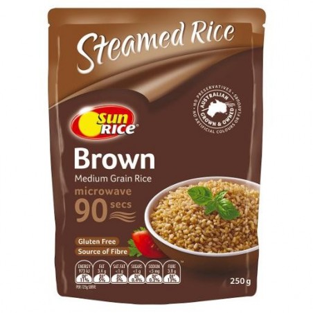 9 SECOND BROWN MEDIUM GRAIN RICE 250GM