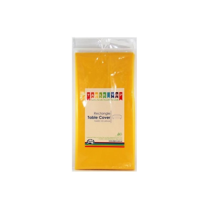 YELLOW TABLE COVER 1EA YELLOW TABLE COVER 1EA