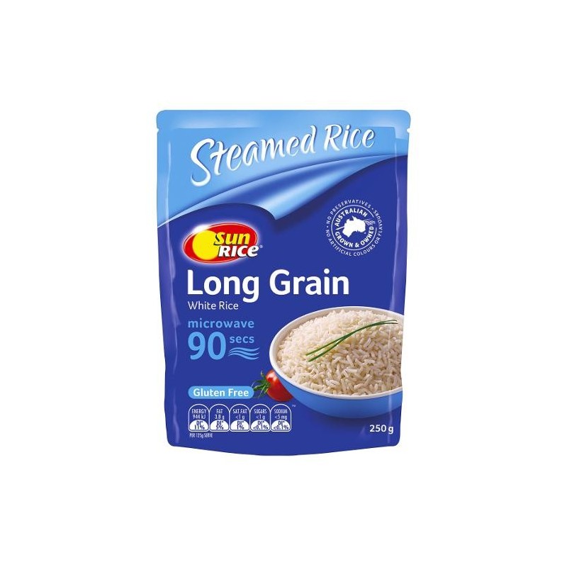9 SECOND WHITE LONG GRAIN RICE 250GM 9 SECOND WHITE LONG GRAIN RICE 250GM