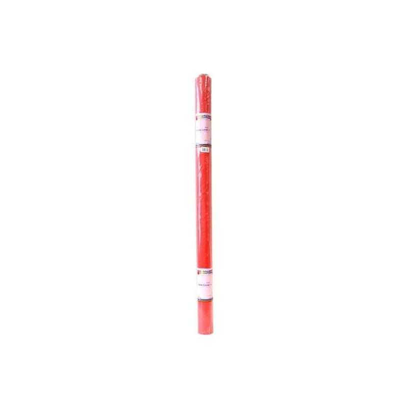 RED PLASTIC TABLE COVER ROLL 1EA RED PLASTIC TABLE COVER ROLL 1EA