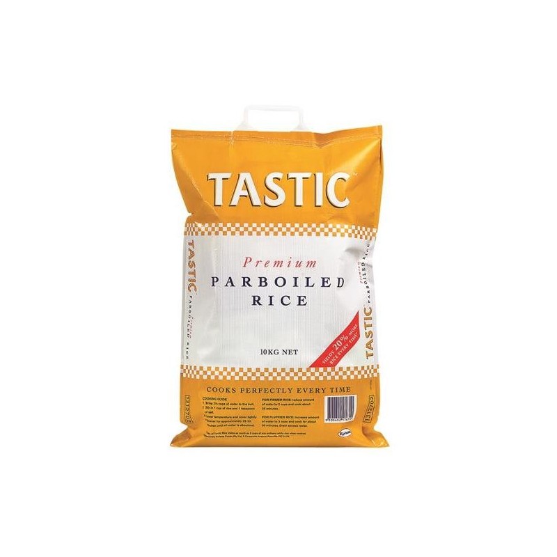 PARBOILED RICE TASTIC 10KG PARBOILED RICE TASTIC 10KG