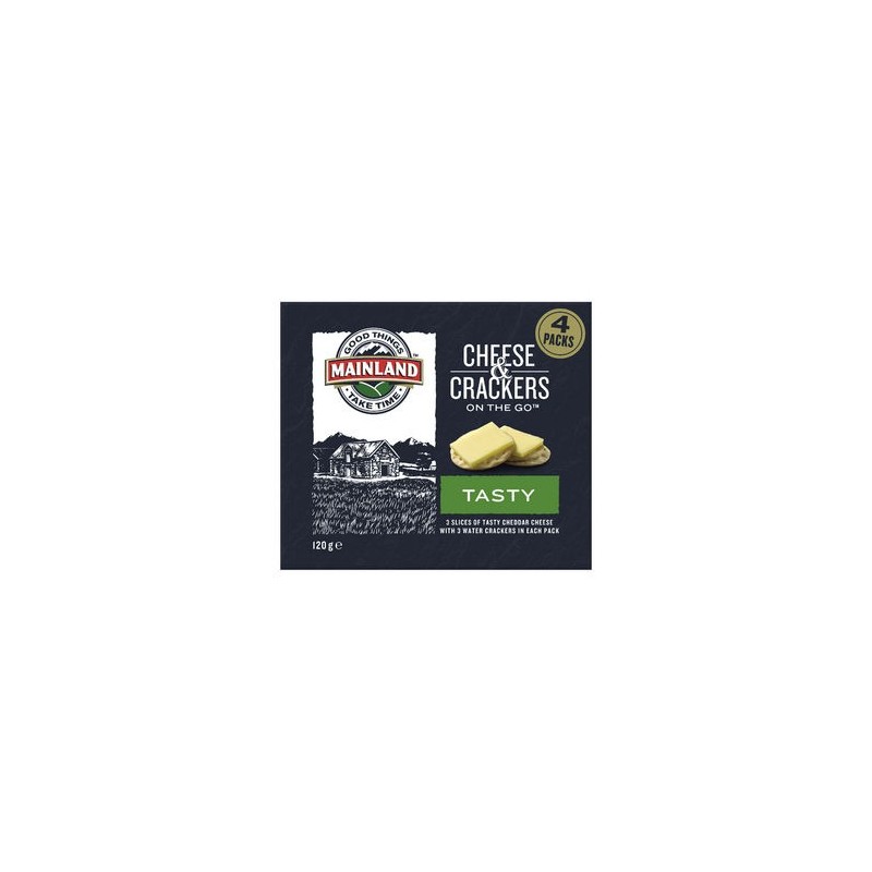 ON THE GO TASTY CHEESE and CRACKERS 120GM ON THE GO TASTY CHEESE and CRACKERS 120GM