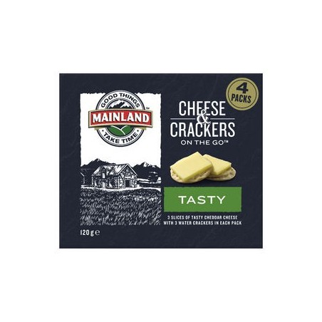 ON THE GO TASTY CHEESE and CRACKERS 120GM