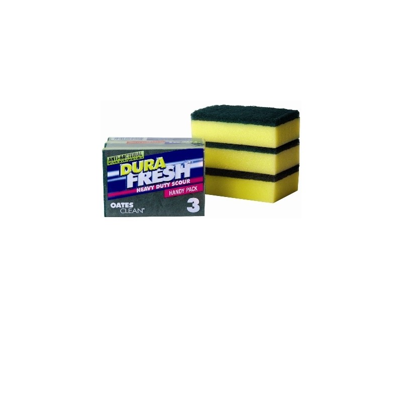 DURE FRESH SCOURER SPONGE 3PK DURE FRESH SCOURER SPONGE 3PK