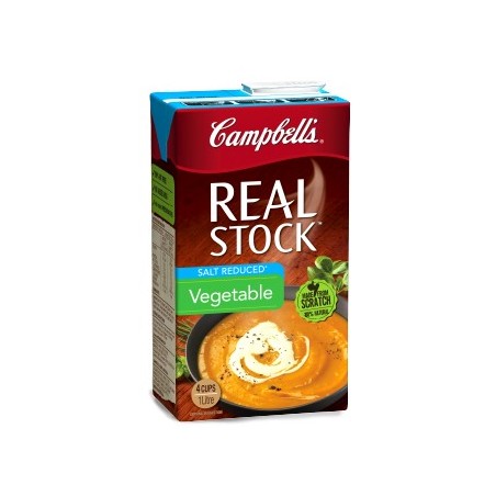 REAL SALT REDUCED VEGETABLE STOCK 1L