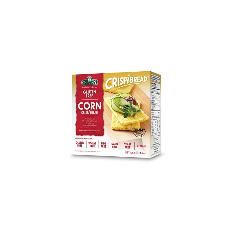 ORGRAN G/FREE TOASTED CORN CRISPBREAD ORGRAN G/FREE TOASTED CORN CRISPBREAD