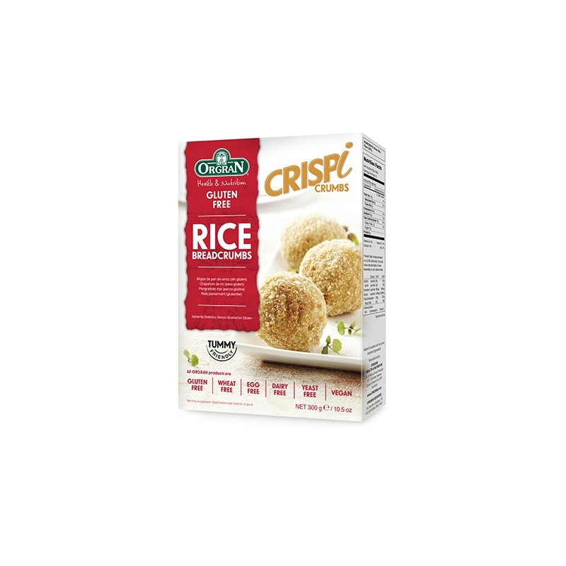 ORGRAN G/FREE ALL PURPSE RICE BREADCRUMBS 300G ORGRAN G/FREE ALL PURPSE RICE BREADCRUMBS 300G