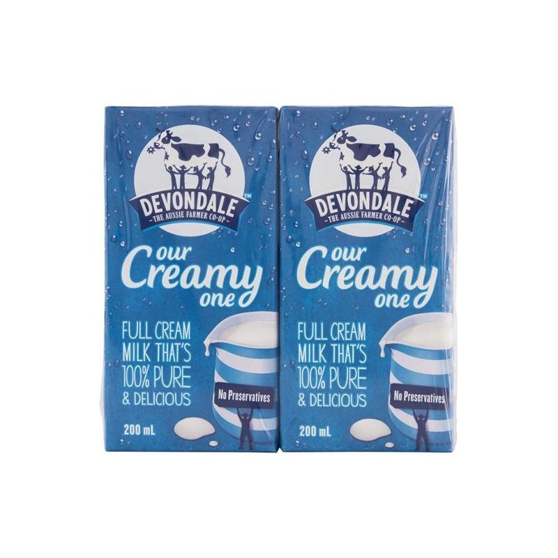 MILK FULL CREAM UHT 6X200ML MILK FULL CREAM UHT 6X200ML