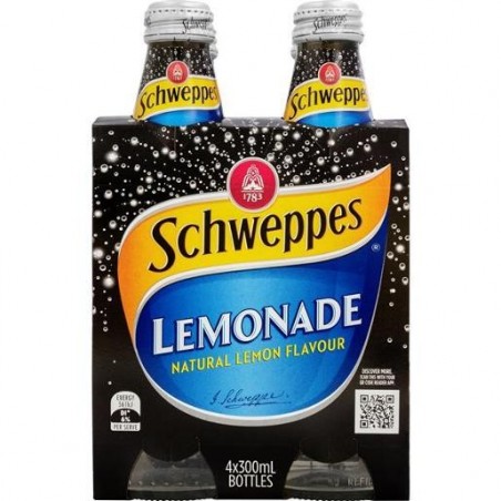 LEMONADE GLASS BOTTLES 4X300ML
