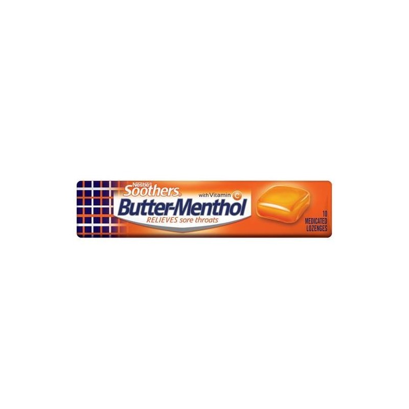 BUTTER MENTHOL MEDICATED LOZENGES STICK 40GM BUTTER MENTHOL MEDICATED LOZENGES STICK 40GM